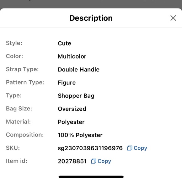 Wonder Woman Cartoon Bag - Picture 7 of 8